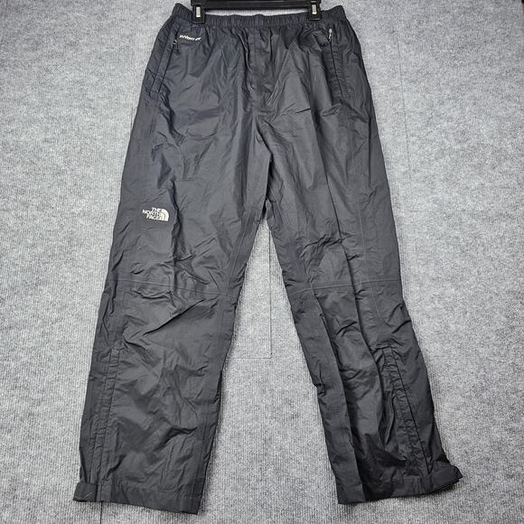 The North Face Pants Womens Large Black HyVent DT Waterproof Rain Hiking Utility - Picture 1 of 10
